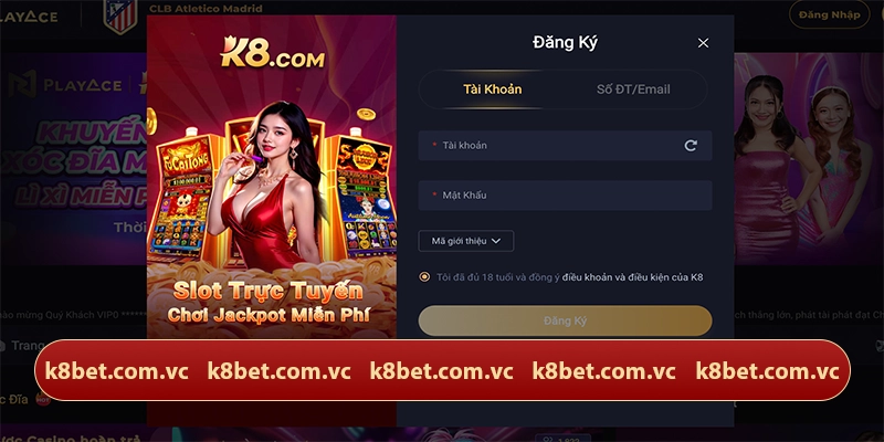 K8 | K8BET - Link Trang Chủ K8 Casino Chính Thức 31 Đăng ký K8 nhanh chóng cho người mới